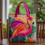 Ročno izdelana torba | Flamingo in mavrica