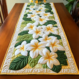 Frangipani cvetovi | prešit namizni tekač
