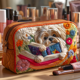 Shih Tzu v knjižnem oblikovanju | Prešita kozmetična torbica